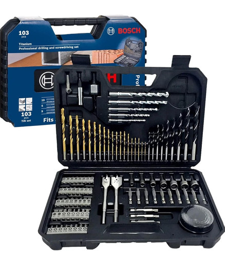 Bosch 103 piece - bosch, titanium