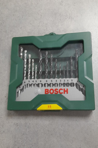 Bosch 15pcs drill - drill, bit